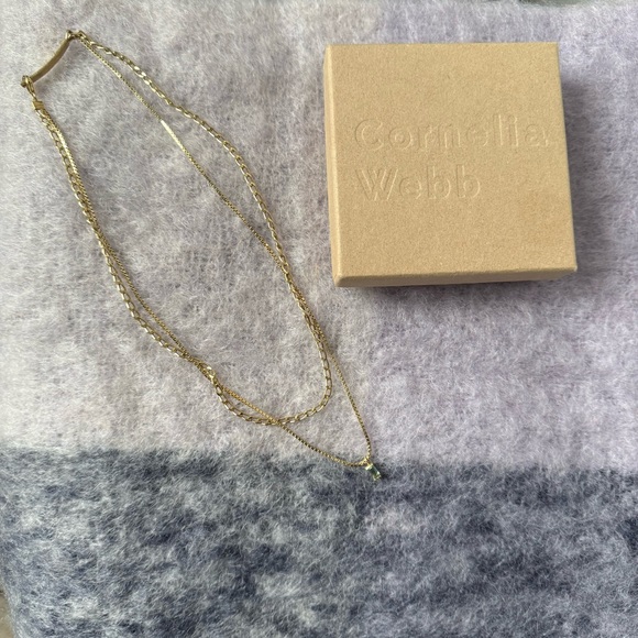 CORNELIA WEBB 24-karat gold-plated quartz necklace - Picture 3 of 9